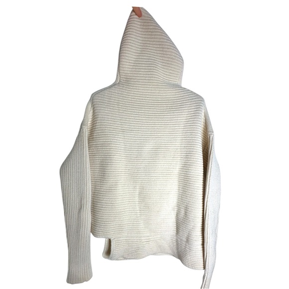 Aritzia | Kendall Jenner BABATON Mika wool Cashmere Cream Sweater Funnel Neck M - Picture 7 of 12